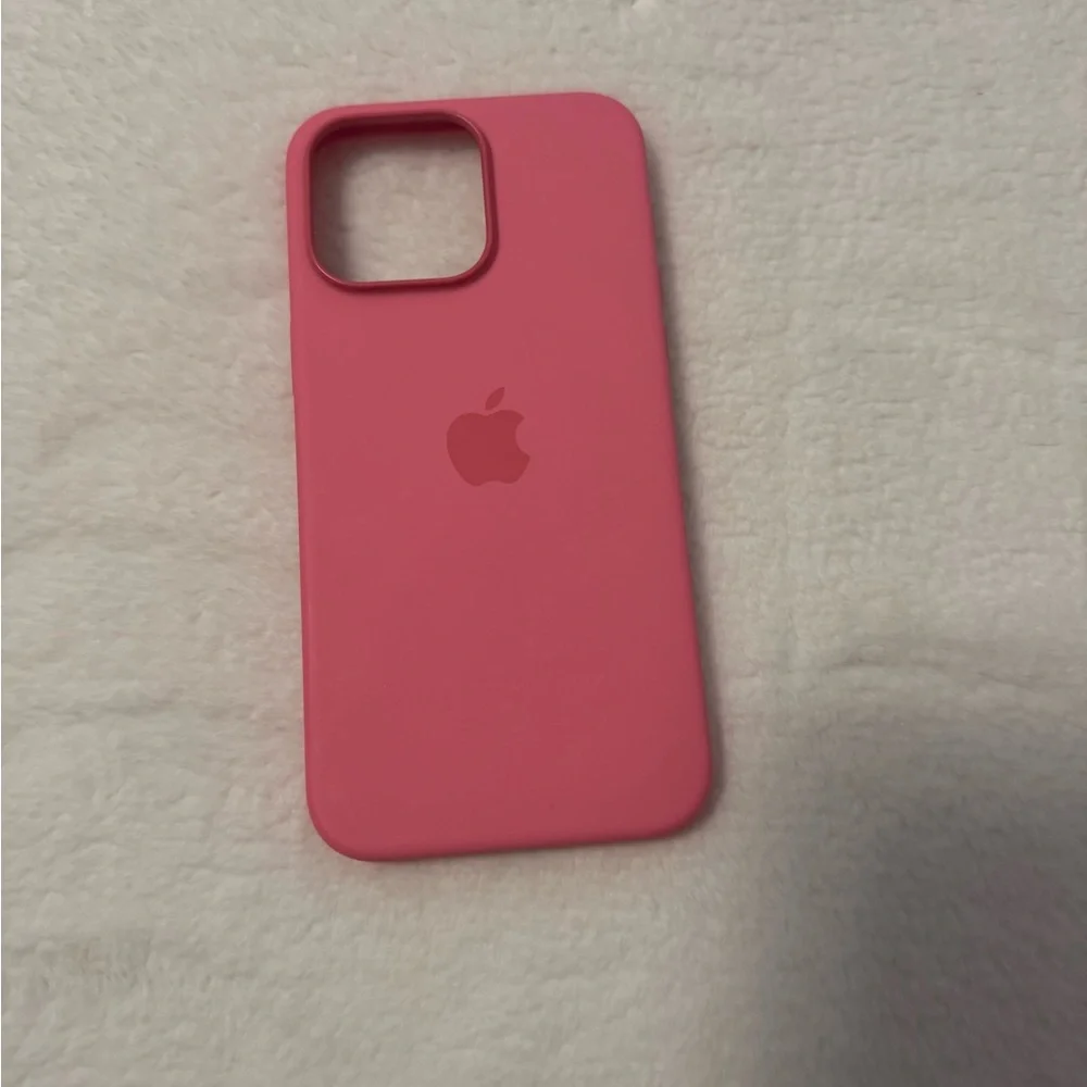 Apple Pink Silicone iPhone Case